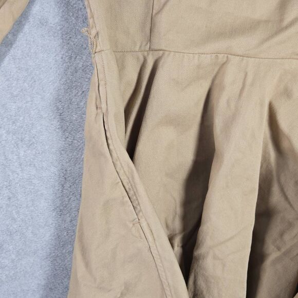 Polo Ralph Lauren Girls Cotton Chino Shirtdress Size 12 Flare - Picture 13 of 14